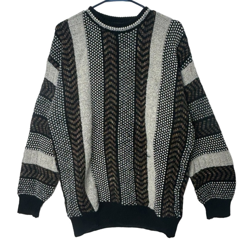 Brandini Made in Italy Coogi Inspired Pullover Sweater